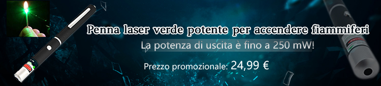 Penna puntatore laser verde
